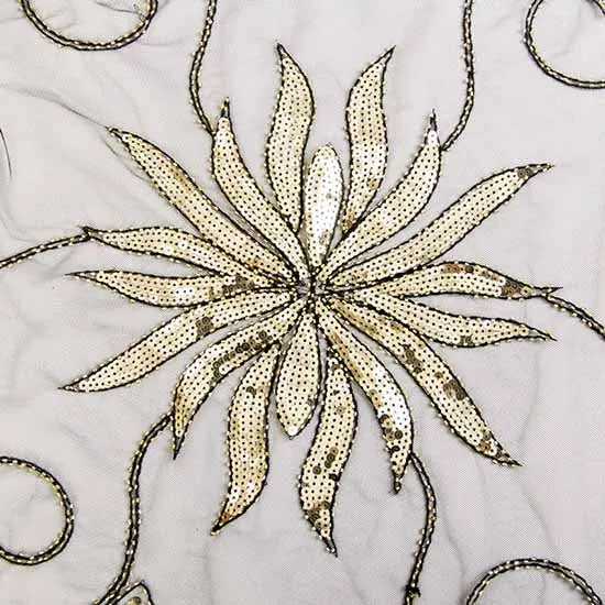 1920s Sequin Beaded Shawl Wraps Fringed Evening Cape Scarf for Wedding