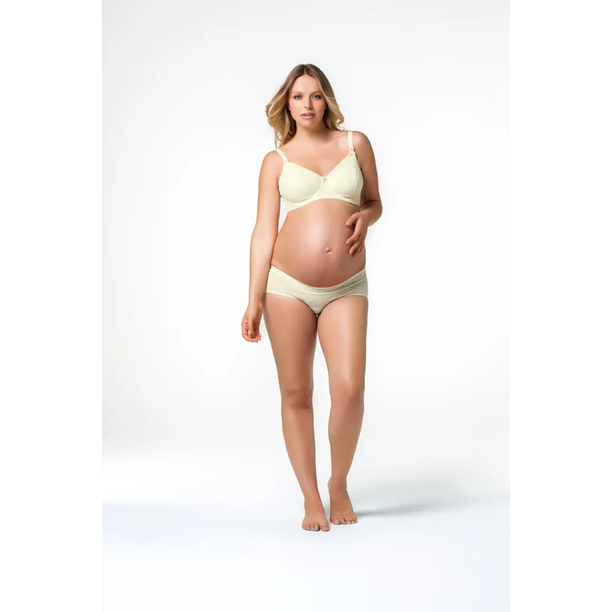 Banana Parfait Cream Maternity Control Brief - Cake