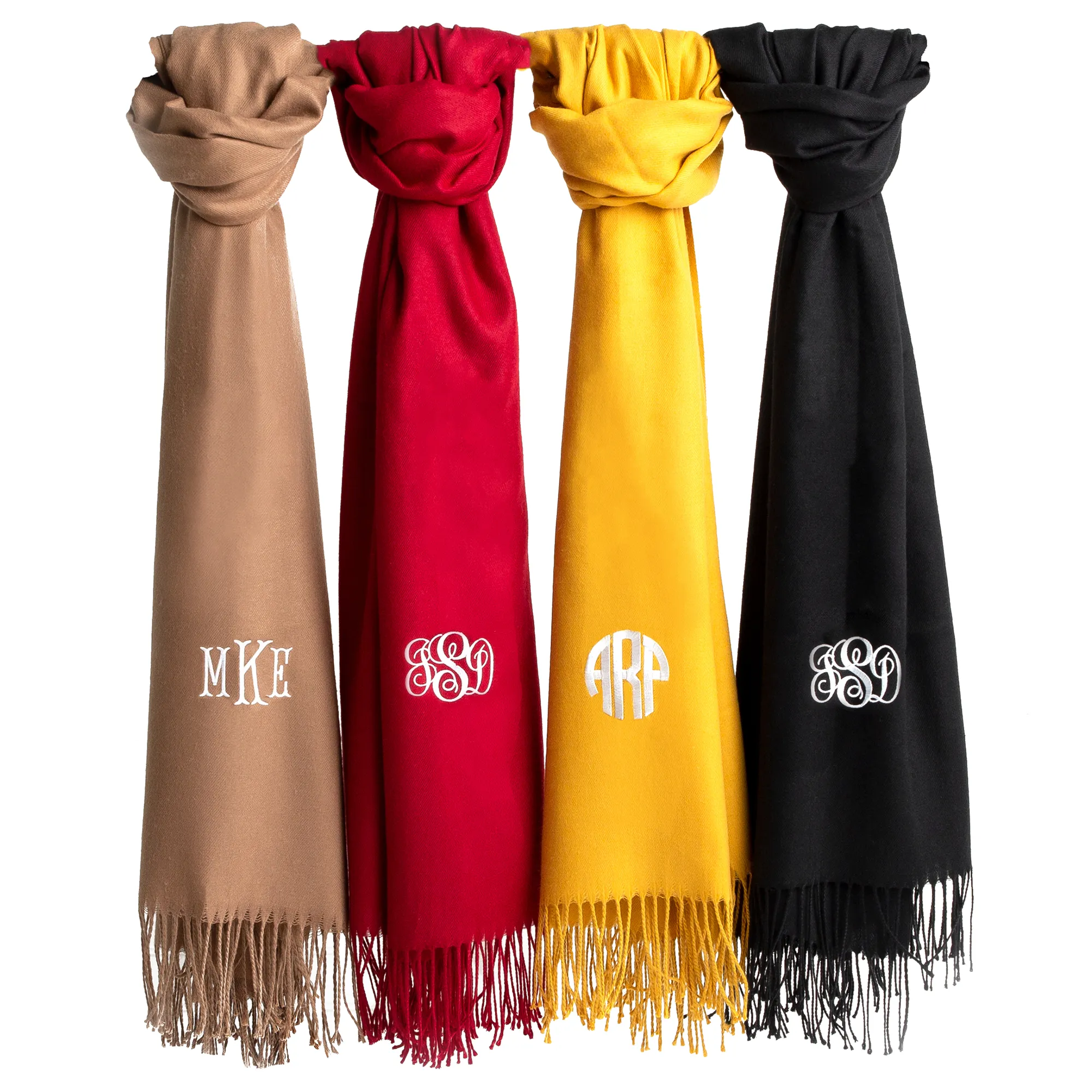 Beautiful Monogrammed Pashmina Scarf