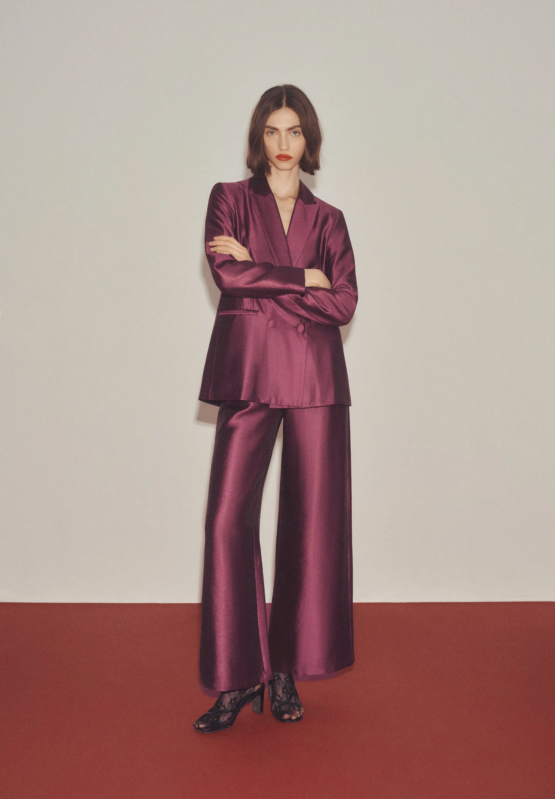 CALÇAS ACETINADAS CULOTTES