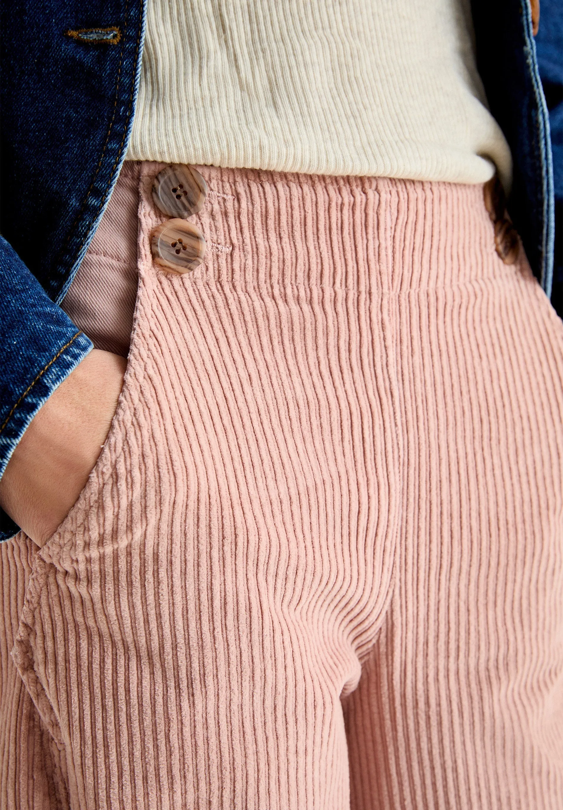 CALÇAS CULOTTE EM BOMBAZINA