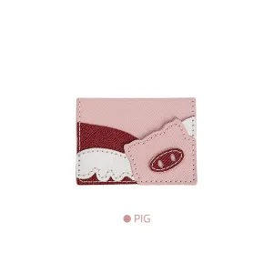 Cartoon Monkey Card Holder Leather Bag Kit