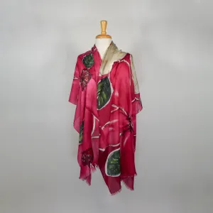 Cashmere & Merino Hand-Painted Scarves by Yuh Okano
