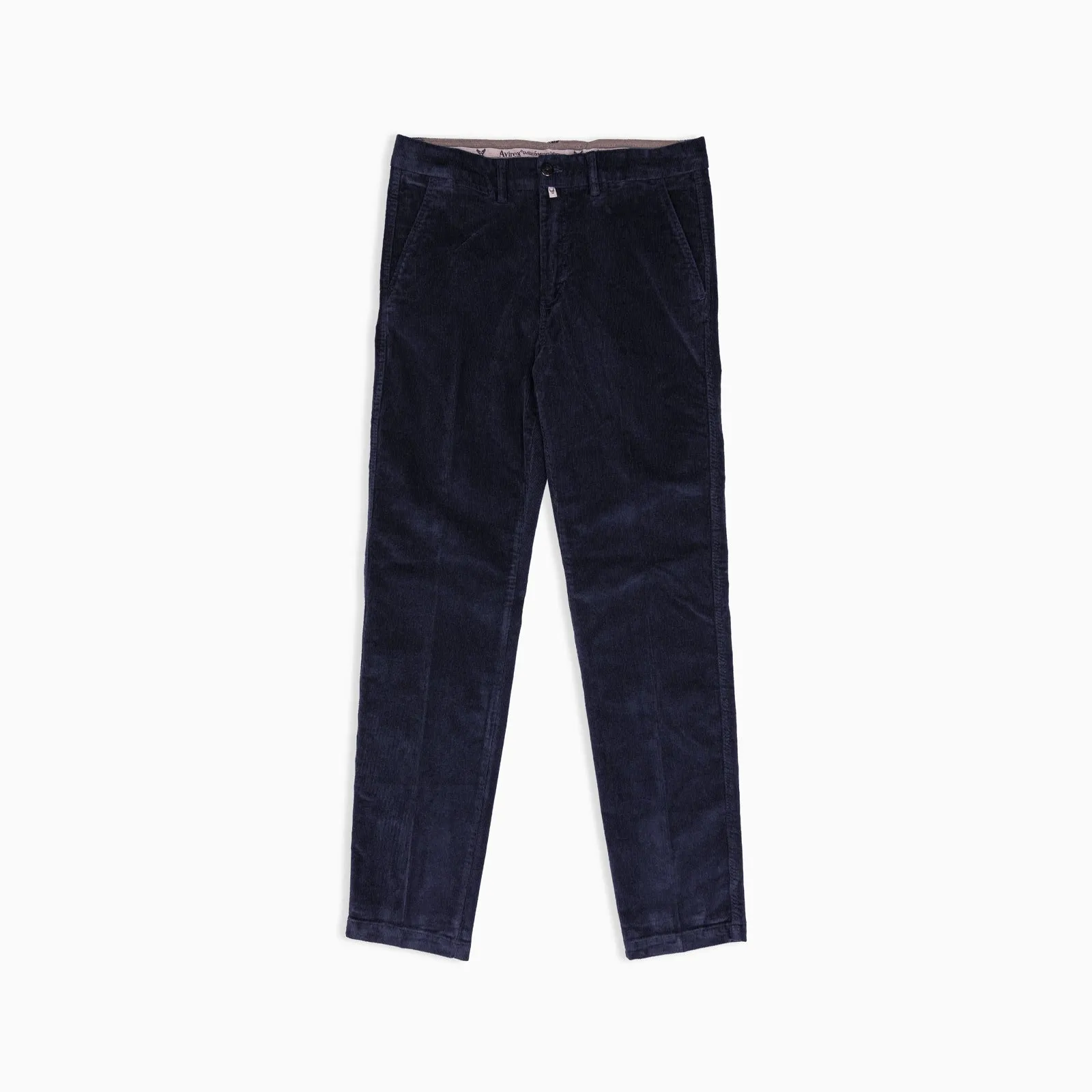 Chinos in Velluto a Coste - Blu Scuro
