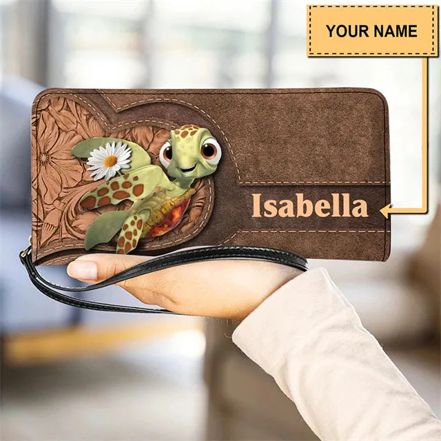Christianart Personalized Gifts For Women, Women's Wallet Animal Print Wallets Fashion Handbags Wild Long Zipper Clutch Bag Multi-card Women Bag Purse.