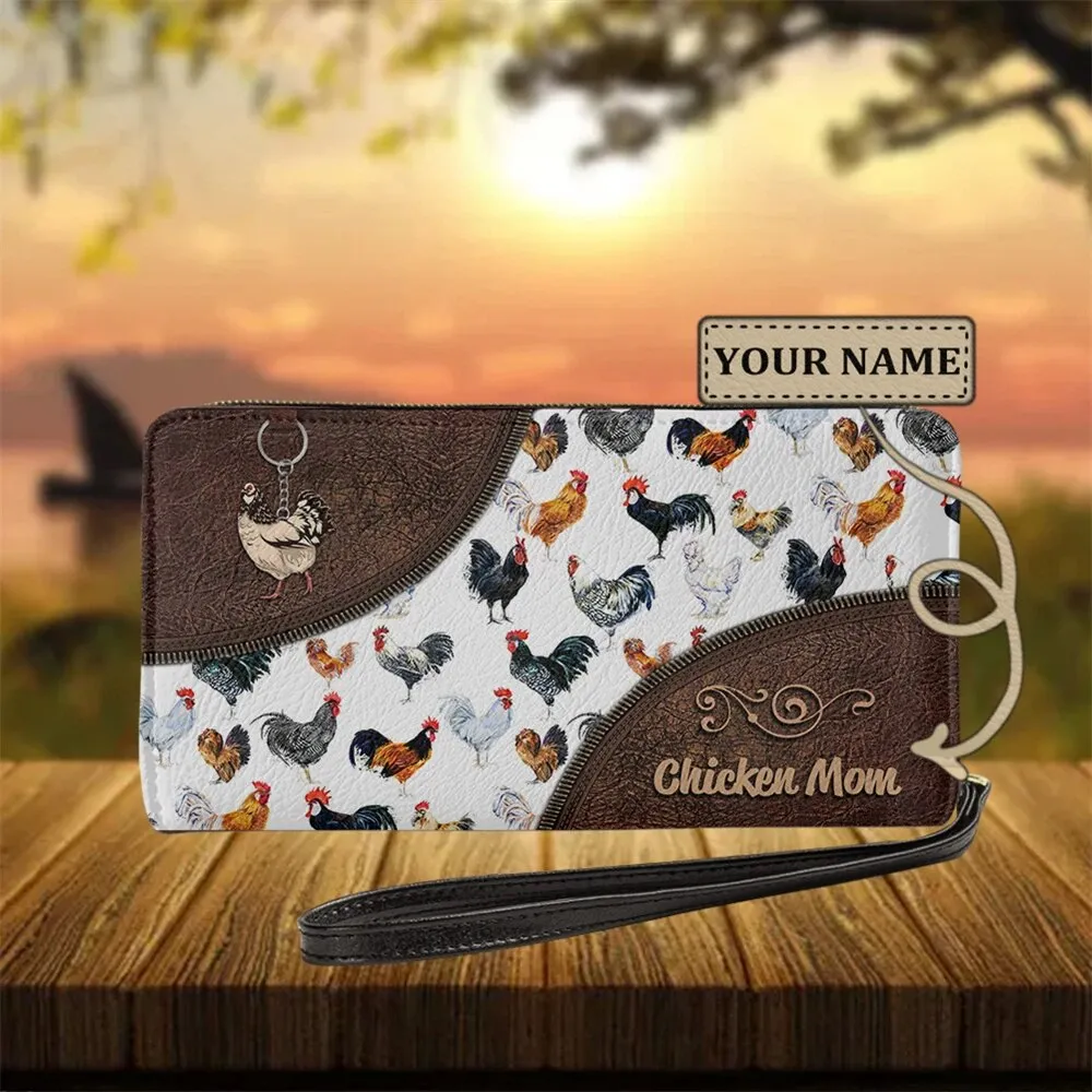 Christianart Personalized Gifts For Women, Women's Wallet Animal Print Wallets Fashion Handbags Wild Long Zipper Clutch Bag Multi-card Women Bag Purse.