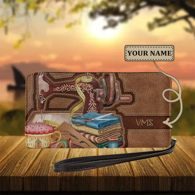 Christianart Personalized Gifts For Women, Women's Wallet Animal Print Wallets Fashion Handbags Wild Long Zipper Clutch Bag Multi-card Women Bag Purse.