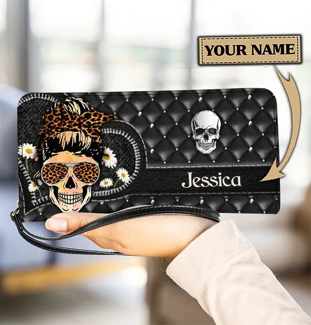 Christianart Personalized Gifts For Women, Women's Wallet Animal Print Wallets Fashion Handbags Wild Long Zipper Clutch Bag Multi-card Women Bag Purse.