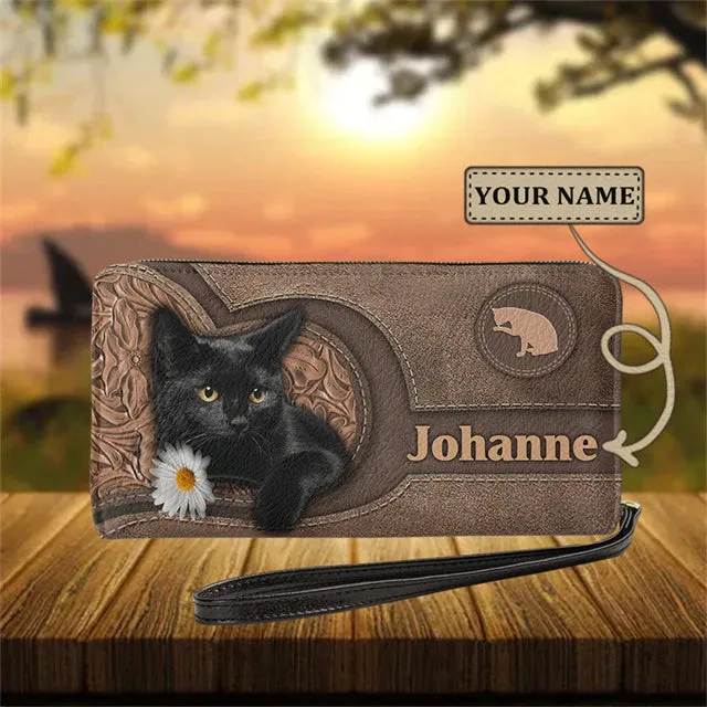 Christianart Personalized Gifts For Women, Women's Wallet Animal Print Wallets Fashion Handbags Wild Long Zipper Clutch Bag Multi-card Women Bag Purse.