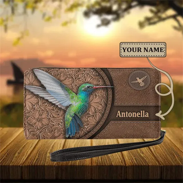 Christianart Personalized Gifts For Women, Women's Wallet Animal Print Wallets Fashion Handbags Wild Long Zipper Clutch Bag Multi-card Women Bag Purse.
