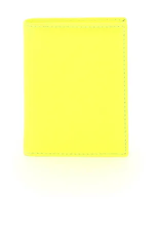Comme des garcons wallet fluo leather bifold wallet