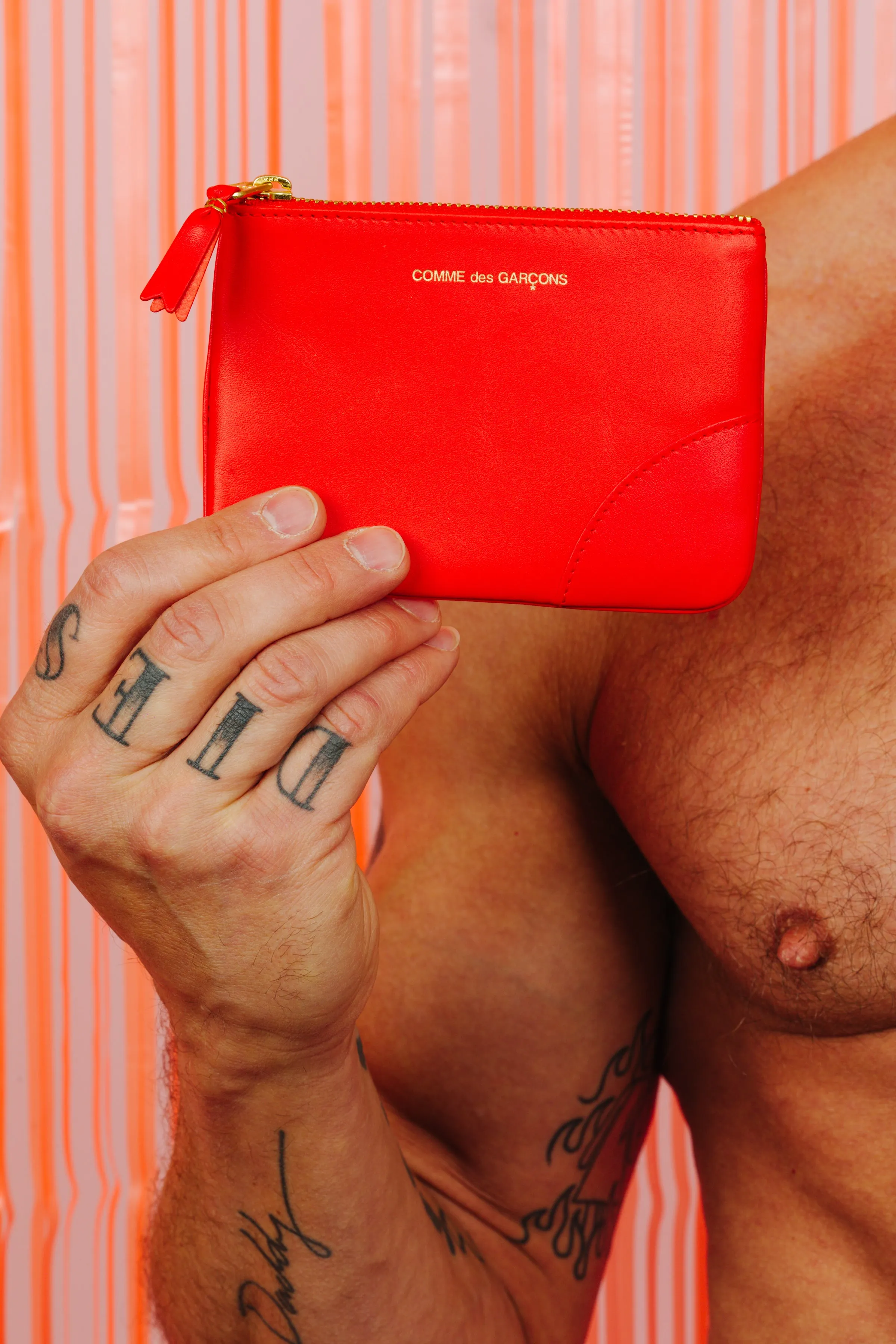 COMME DES GARÇONS SMALL POUCH ORANGE