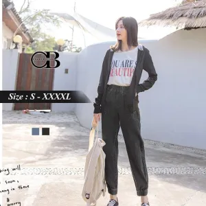 COTTON DENIM HARLEM PANTS
