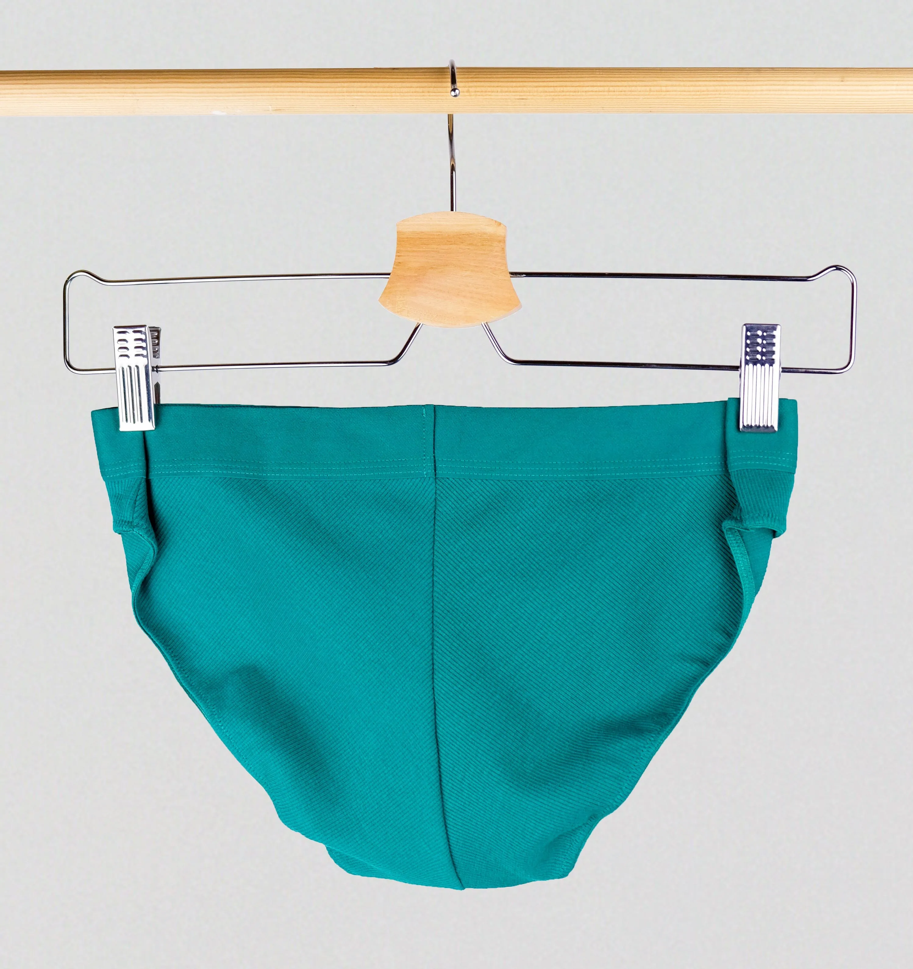 Cotton rib bikini brief [Emerald]