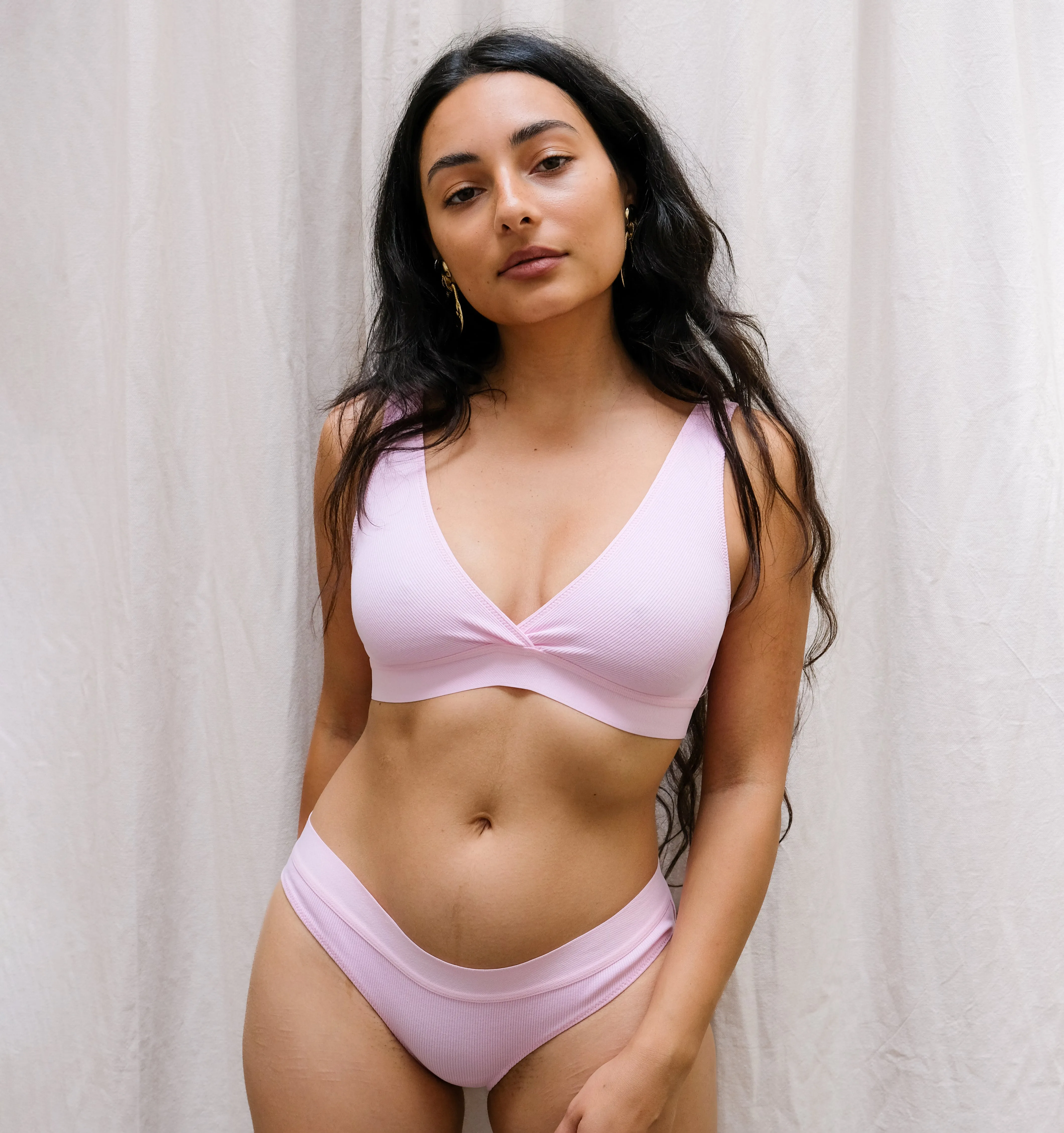 Cotton rib bikini brief [Pantry Pink]
