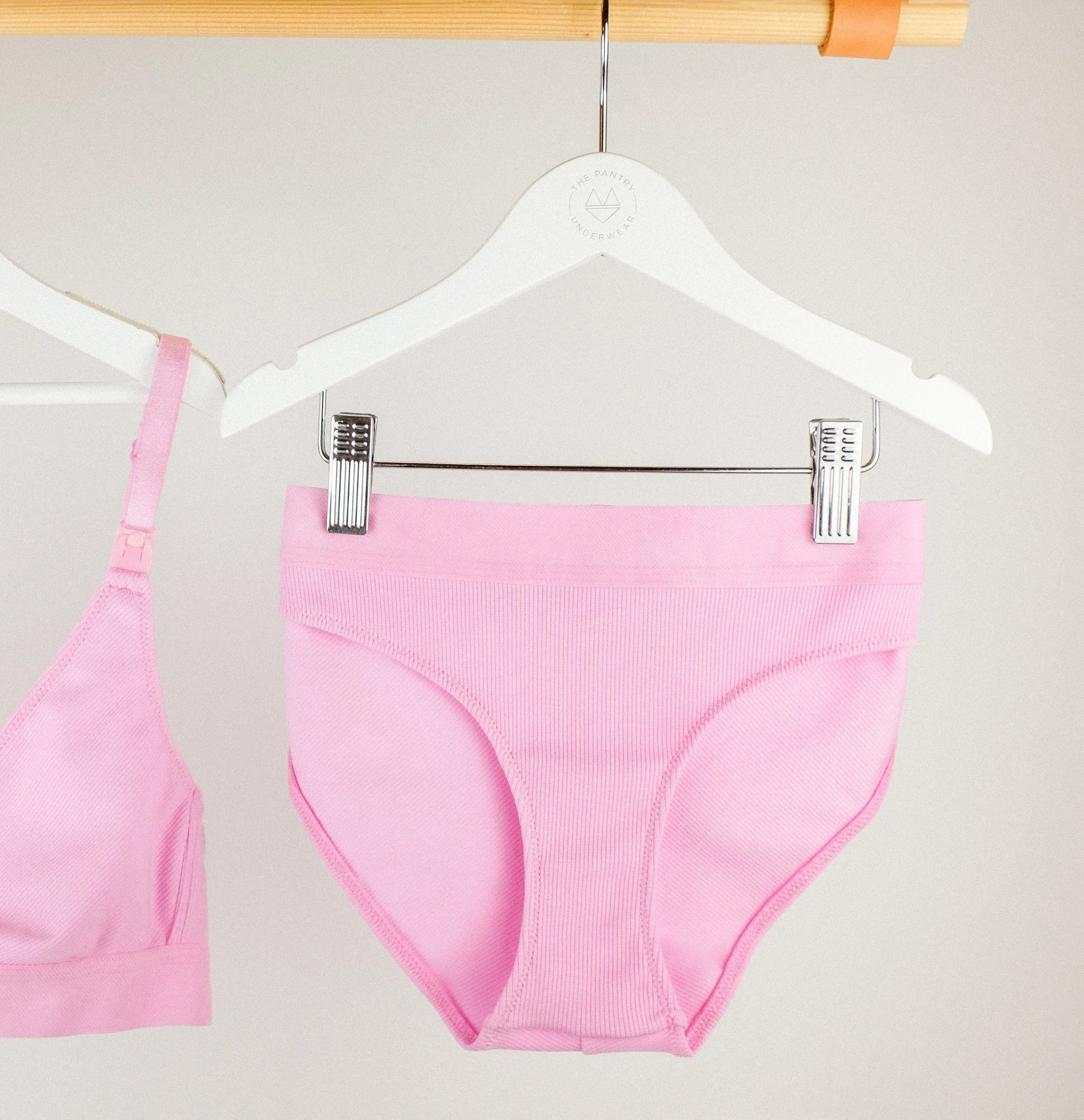 Cotton rib bikini brief [Pantry Pink]