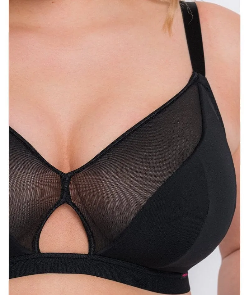 Curvy Kate Get Up And Chill Wire-Free Bralette - Black
