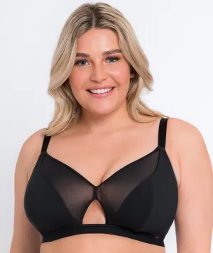 Curvy Kate Get Up And Chill Wire-Free Bralette - Black