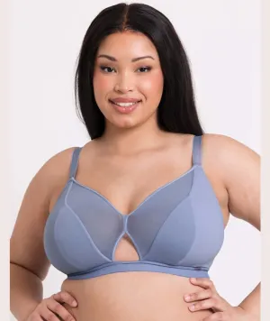 Curvy Kate Get Up And Chill Wire-Free Bralette - Slate Blue