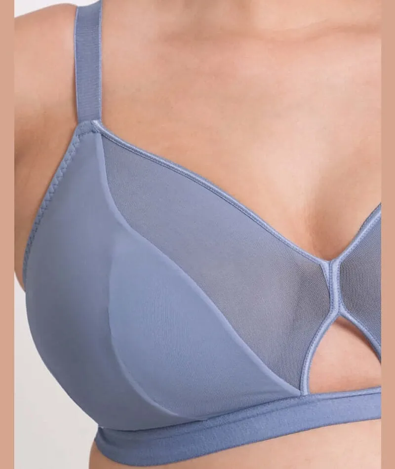 Curvy Kate Get Up And Chill Wire-Free Bralette - Slate Blue