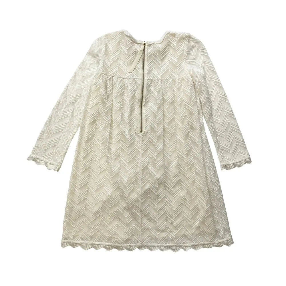 Girls Dalia Lace Dress - Egret
