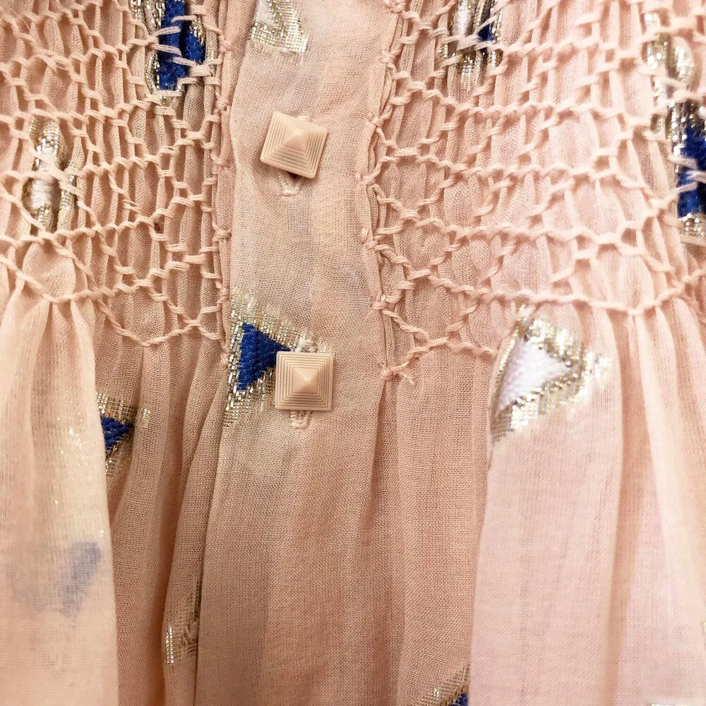 Girls Jamila Long Dress - Pale Blush