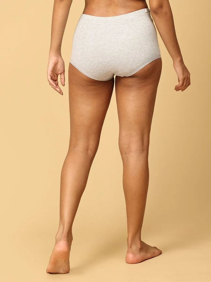 Grey Mama Over Belly Support Panties
