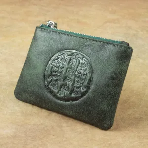 Guardian Seal™ Japanese Leather Coin Bag