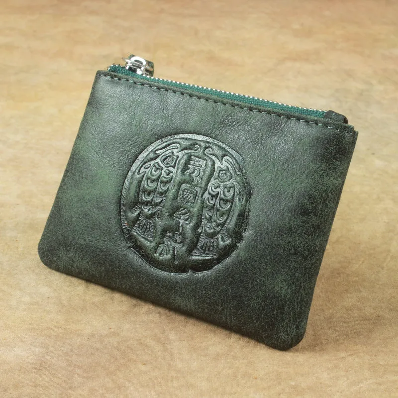 Guardian Seal™ Japanese Leather Coin Bag