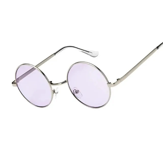 hip hop-style round sunglasses for women