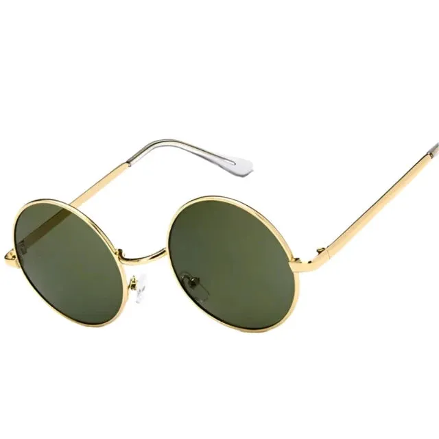 hip hop-style round sunglasses for women