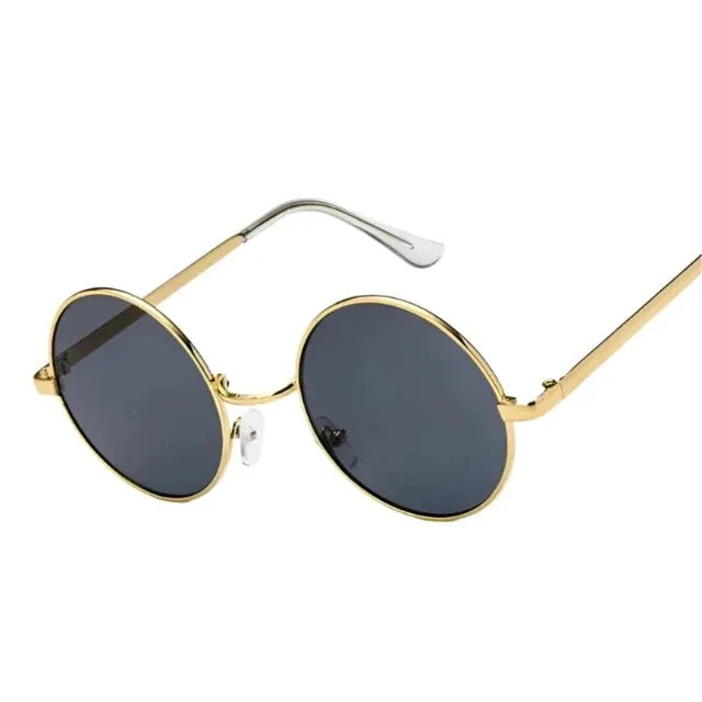 hip hop-style round sunglasses for women