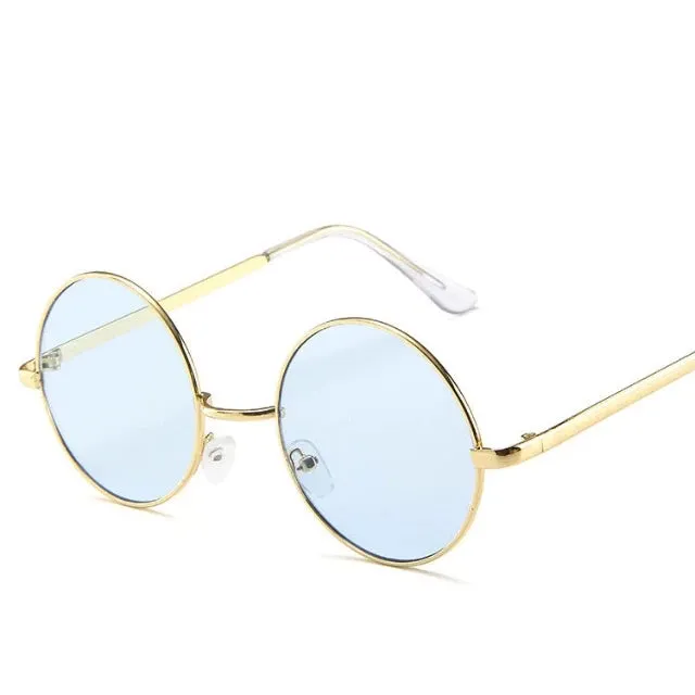 hip hop-style round sunglasses for women