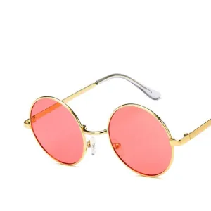 hip hop-style round sunglasses for women