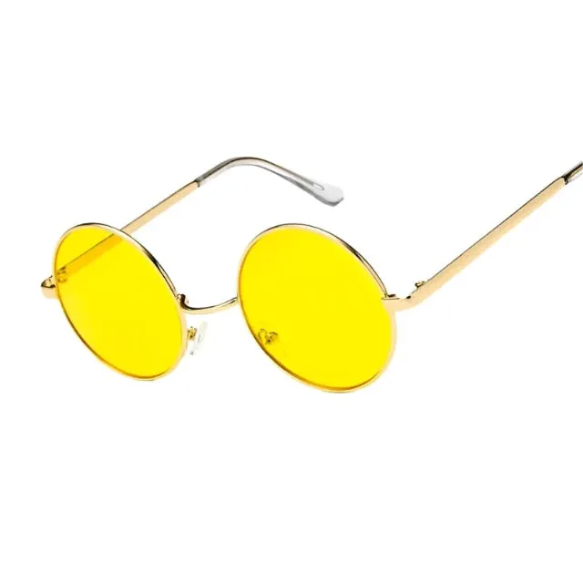hip hop-style round sunglasses for women