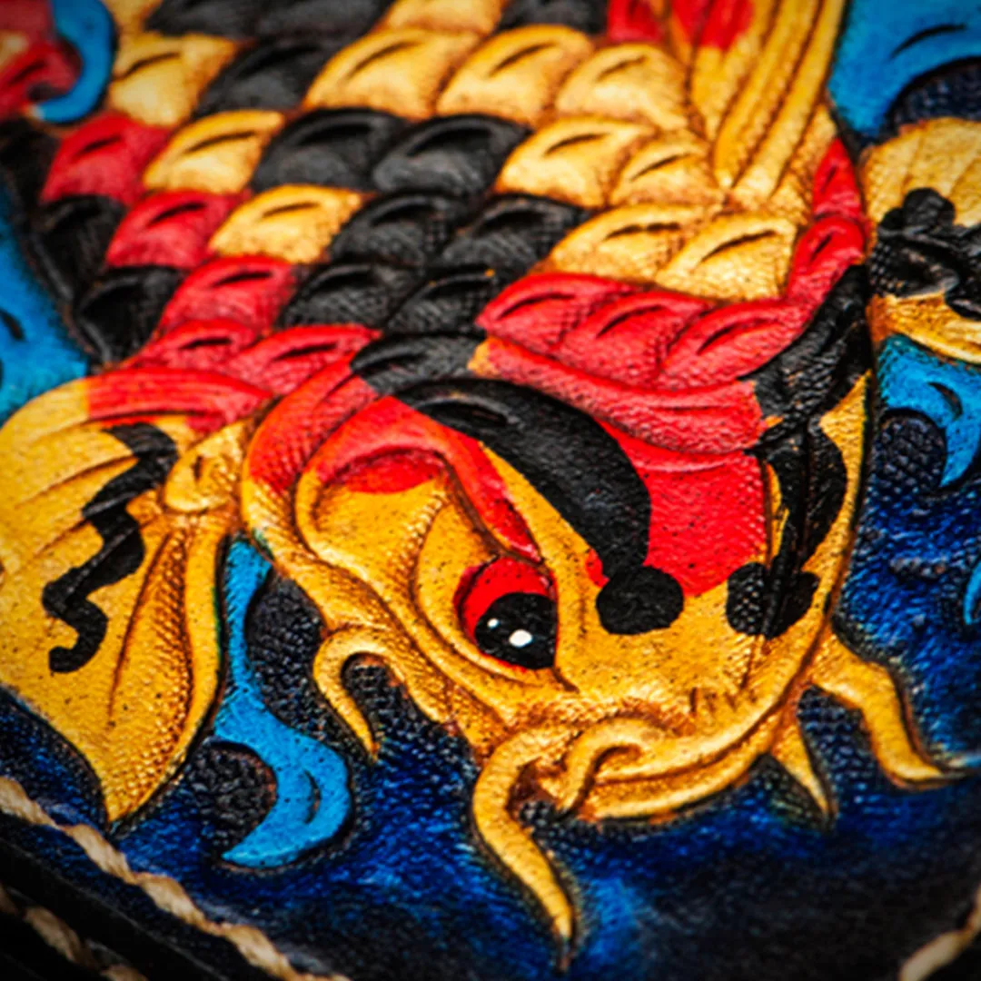 Hundred Ghosts™ Irezumi Japanese Leather Cardholder (20% OFF)