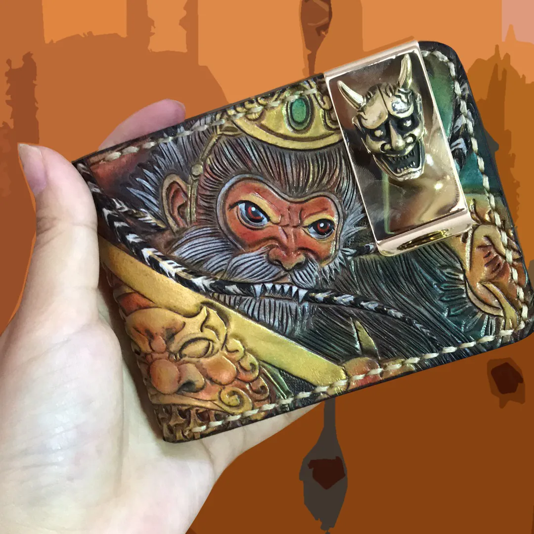 Hundred Ghosts™ Irezumi Japanese Leather Cardholder (20% OFF)