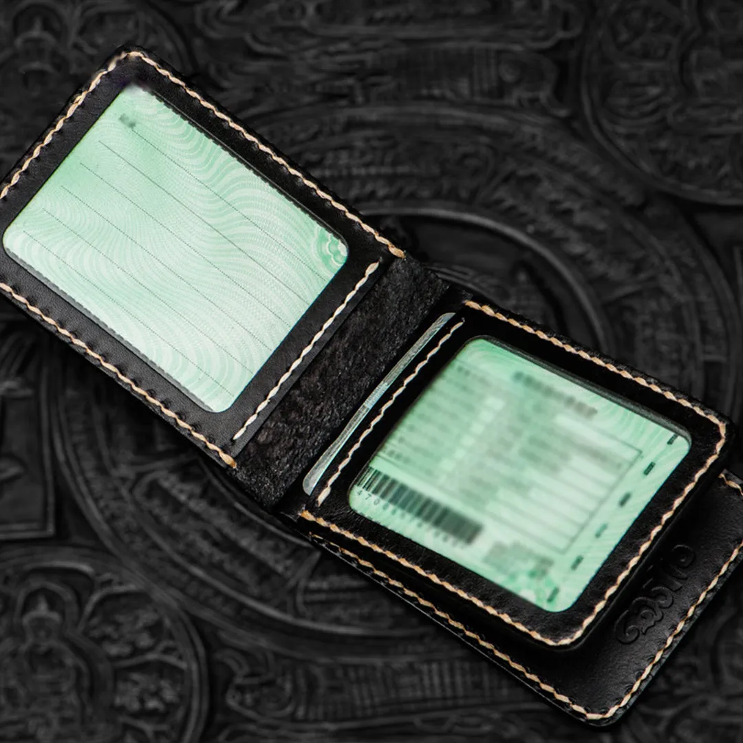 Hundred Ghosts™ Irezumi Japanese Leather Cardholder (20% OFF)