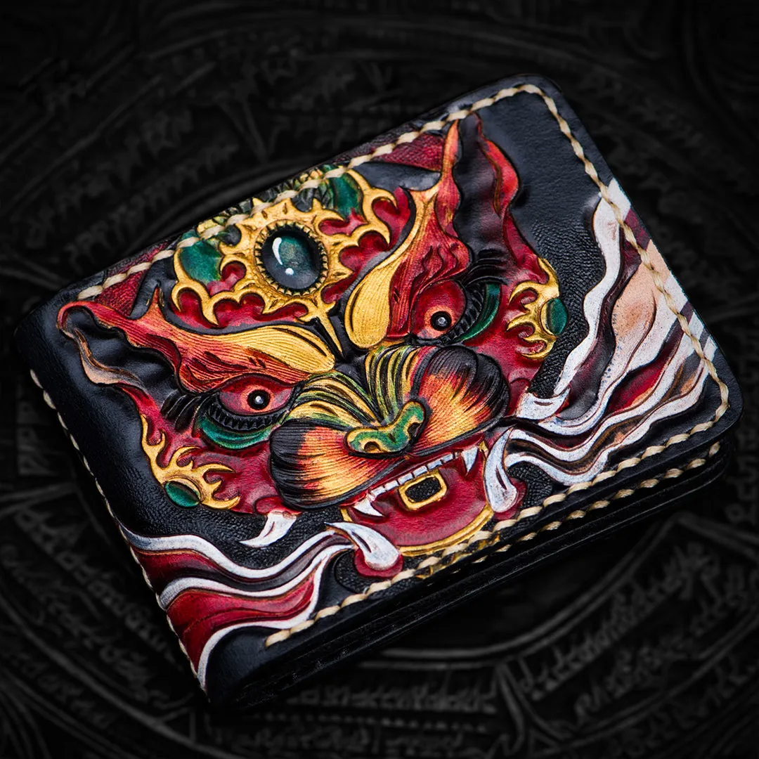 Hundred Ghosts™ Irezumi Japanese Leather Cardholder (20% OFF)