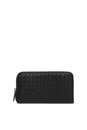 Intrecciato Zip Wallet