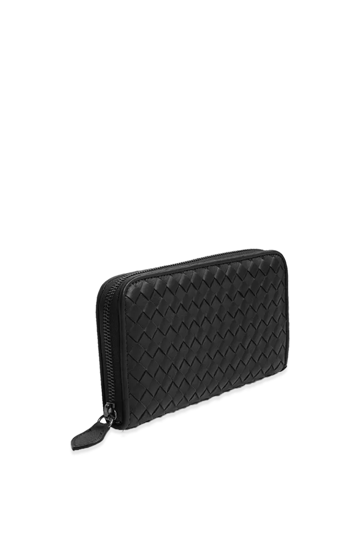 Intrecciato Zip Wallet