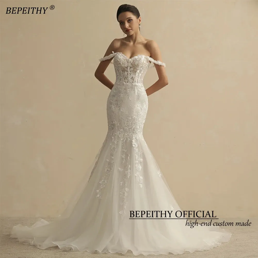 Ivory Wedding Dresses For Women Bride Robe De Mariée Sleeveless