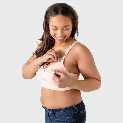Kindred Bravely Women's Sublime Hands-Free Pumping & Nursing Bra - Heathered Pink XL-Busty