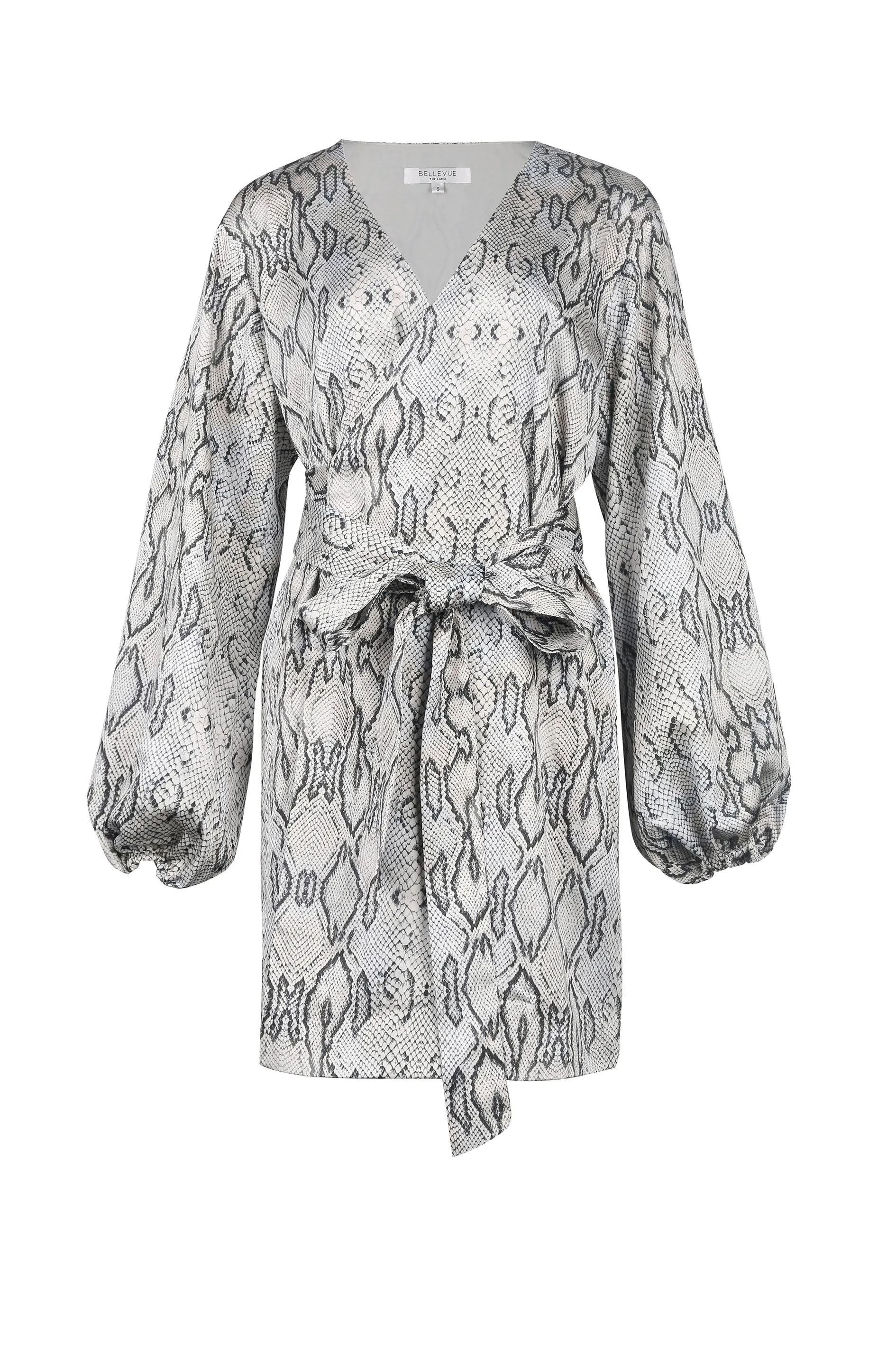 Mia Wrap Dress- Snake Print