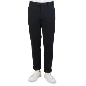 Navy Cotton Stretch Regular Fit Chinos