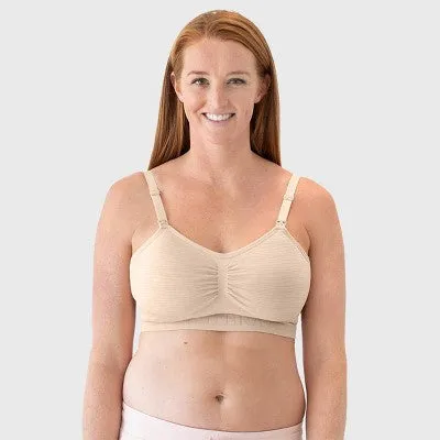 New - Kindred Bravely Women's Sublime Pumping   Nursing Hands Free Bra - Beige S