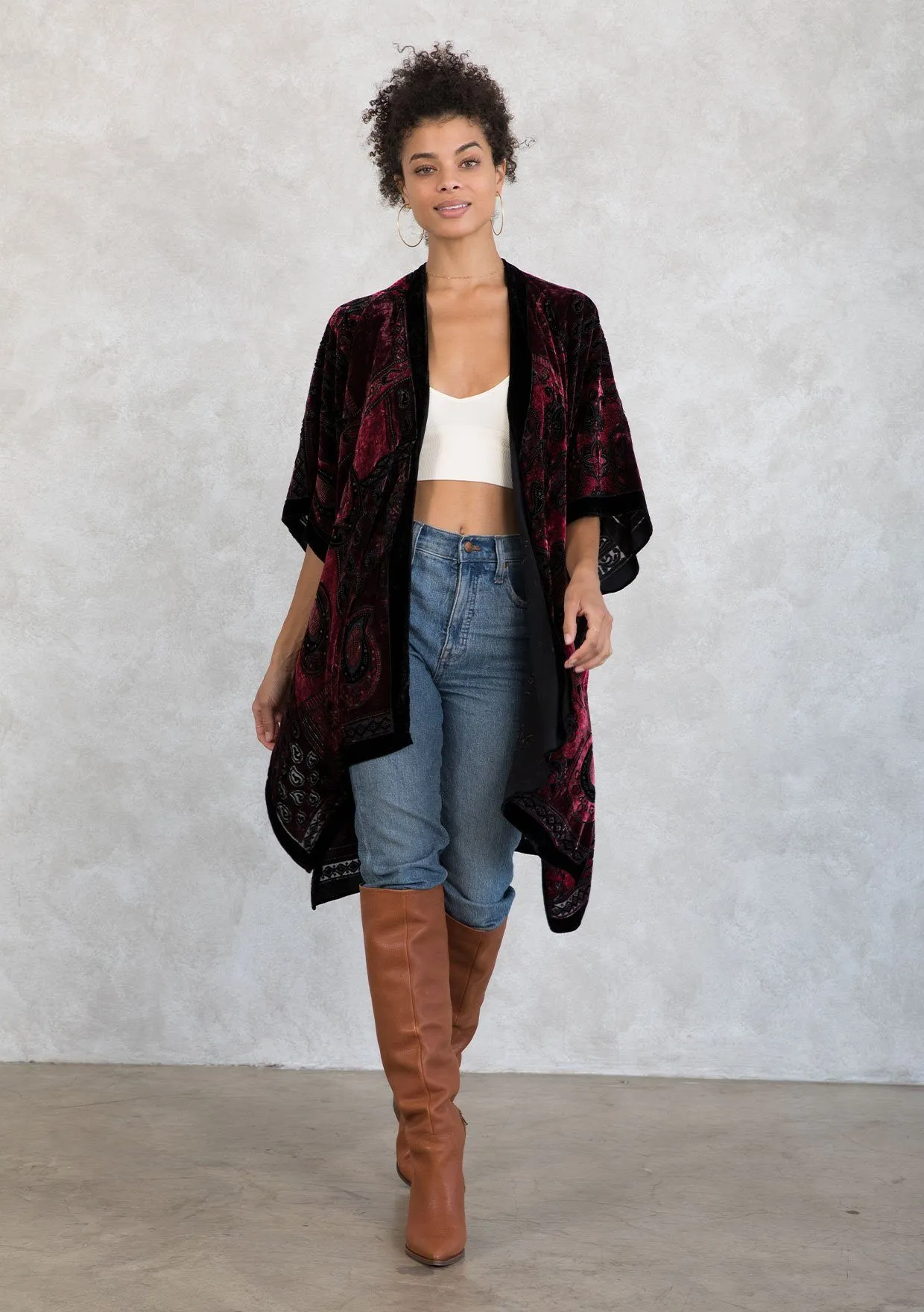 Noelle Velvet Kimono