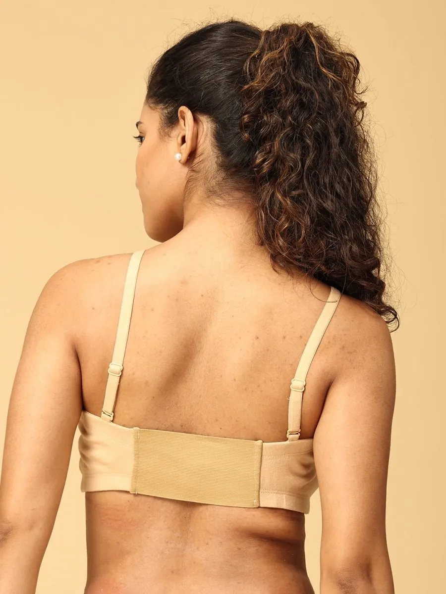 Nursing Pumping Bra Beige-Hand Free