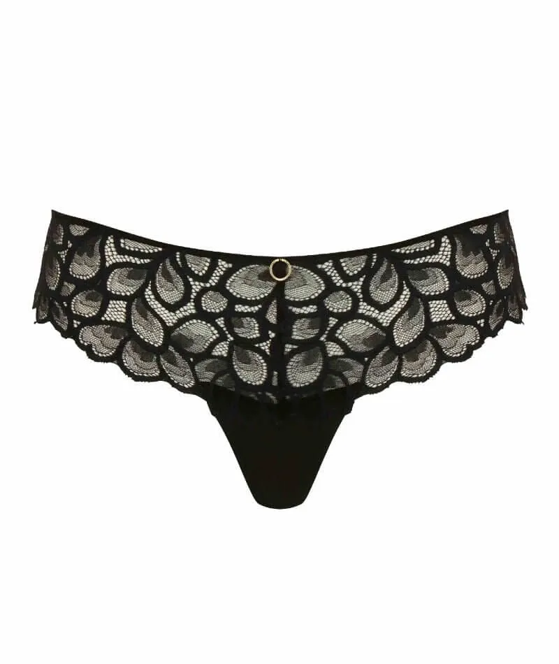 Panache Allure Thong - Black/Latte