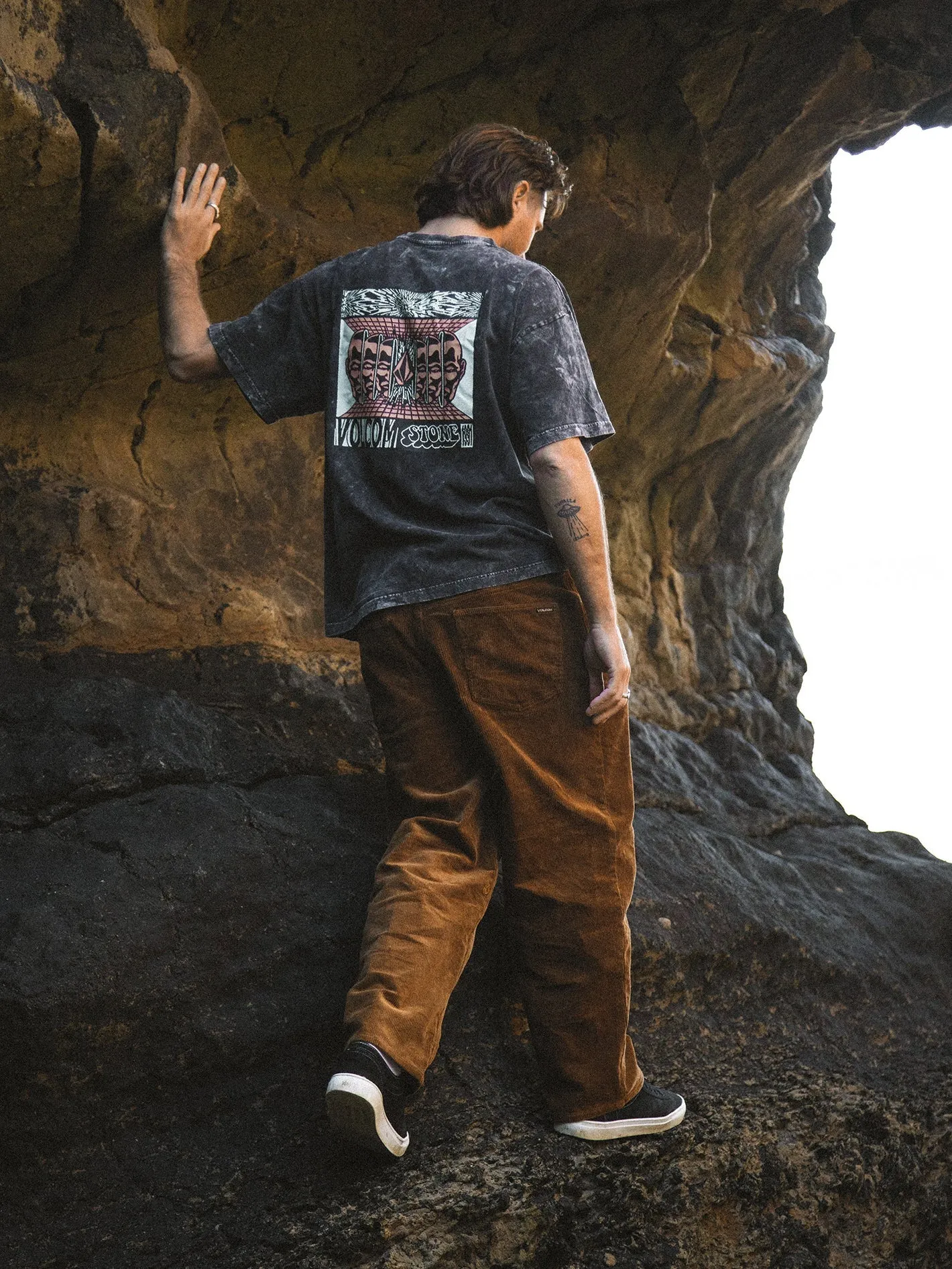 Pantalon Lurking About Corduroy - RUBBER